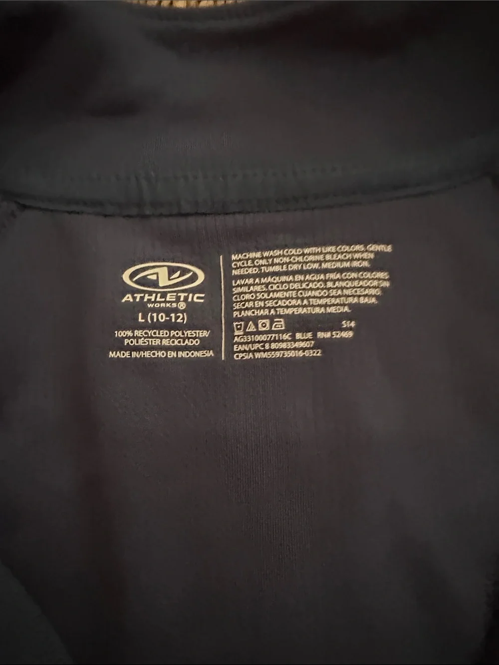 Athletic Works Navy Crewneck Pullover